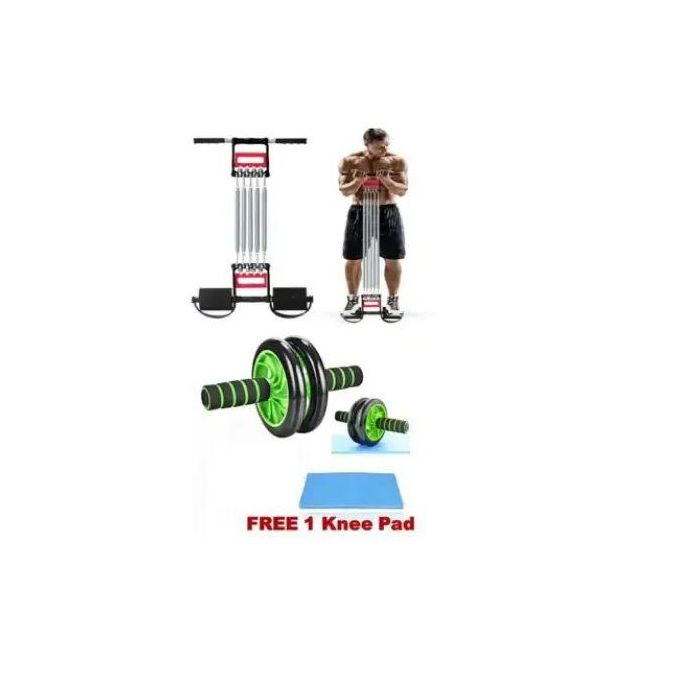 Wheel Abs Roller Workout Arm + Chest Pull Chest Expander For Sports And Fitness Exercise Bands Cut Belly Chest Expender Roller