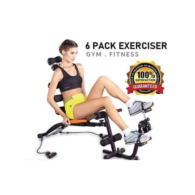Home Gym Abdominal Trainer Six 6 Pack Care Abs Core Exercise Bench With Pedal