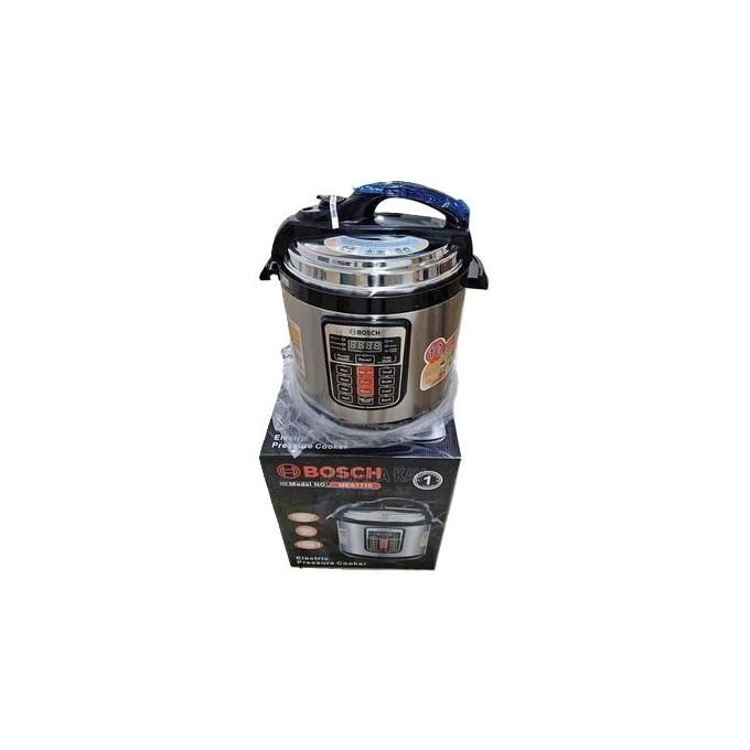 Bosch 6L Multifunctional Electric Pressure Cooker – 1000W, 10-in-1 Smart Cooking, Stainless Steel, Timer & Safety Features